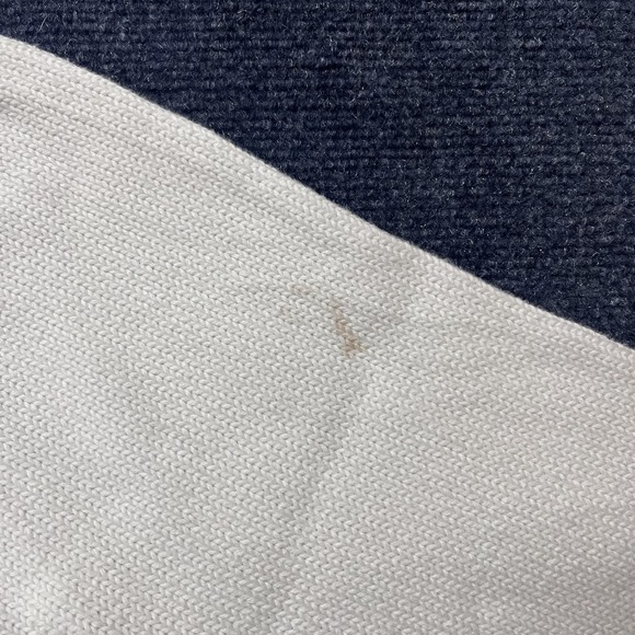 Lilly Pulitzer Cardigan Sweater Womens Medium White Full Zip Mock Neck Striped - Picture 4 of 10